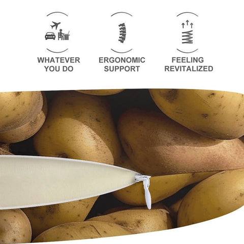 Garden Potatoes Travel Pillow Memory Foam Neck Pillow U Shape For Planes Trains And Cars Relieve Fatigue Portable Napping Support