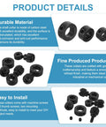 12 Piece Set Screw Shaft Collar Kit With 5.05mm Bore, 10mm OD, 5mm Height, Includes 12 M3 Screws, Black Nickel Plated Carbon Steel Wheel Collar, Landing Gear Stopper, Perfect For CNC, Robotics Gearheads, DIY Projects; black shaft collars with screws