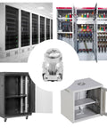 Heavy Duty M5 Cage Nuts And 20 Millimeter Rack Screws With Washers For Server Cabinet Builds; zinc plated steel fasteners in use.