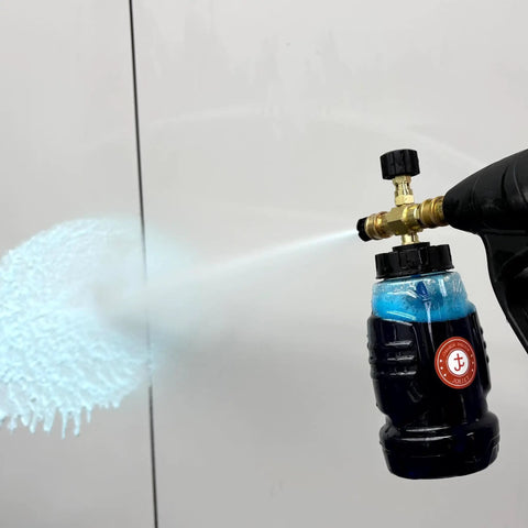 Chemical Injector For Pressure Washer With Bottle, Adjustable Soap Injector, 1 Quarter Inch Quick Connect, 3600 PSI Compatible