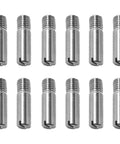 12Pcs M5 X 20mm Slotted Cylindrical Pin, 304 Stainless Steel External Thread Dowel Pin for furniture and mechanical use