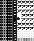 Hold Everything Tight With These Tough As Nails 14 Pack 17.5 Inch Black Metal Pilaster Shelf Brackets Featuring 36 Easy Snap Clips and Complete Wall Mounting Kit, featuring shelf brackets and clips.