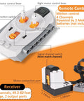 Remote control and receiver for 5 In 1 Motor Kit For Stud Building Blocks With High Torque Motors Remote Control Ready To Roll Battery Box