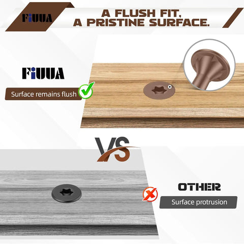 Comparison of Top Shelf Hella Weather Resistant Deck Screws For Outdoor Construction in wood and synthetic surfaces.