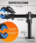 Heavy Duty Bike Repair Stand Bench Mount for Road and Mountain Bikes Adjustable Work Stand with Non Slip Silicone Clamp