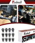 ER16 Collet Set 12Pcs One Thirty Second To Three Eighth Inch Spring Collets for CNC Milling and Lathe Tooling with packaging