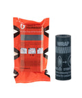 Tourniquet Black For Quick Massive Hemorrhage Control with Stretch Wrap and Tuck System, packaged and rolled, Made in USA