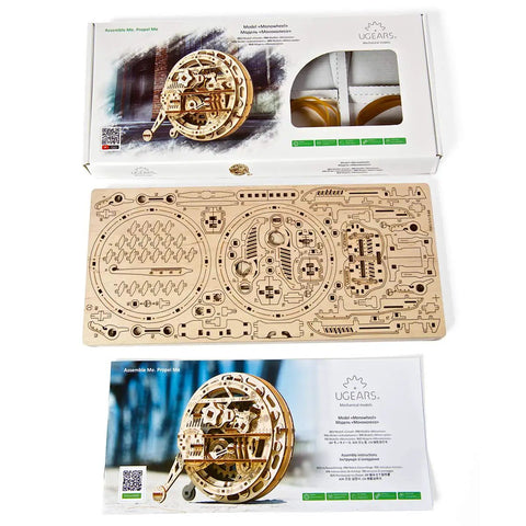 Mechanical Monowheel 3D Puzzle Kit Unicycle Style Wooden Steampunk Build For Adults Self Rolling Brain Teaser Model Kit Made Of Wood Family Friendly Craft Set Hands On Fun And Mental Challenge, wooden parts and box