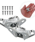 Butterfly Corner Brace Brackets 12 Pack Zinc Alloy Silver Shelf Brackets For Cabinets And Beds Easy Install Multifunctional Corner Connectors