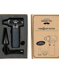Cordless Electric Air Duster With 3 Gear Mini Portable Jet Dry Blower in packaging with nozzles
