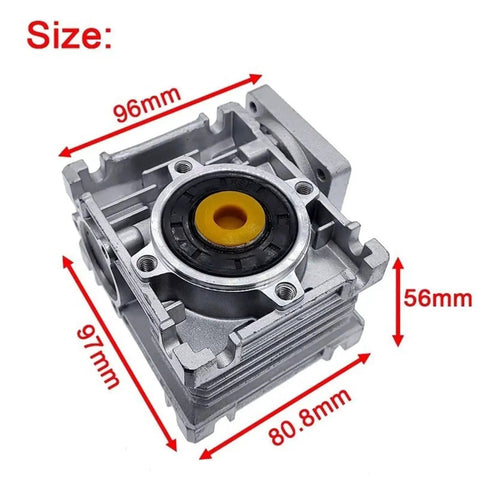 Beefy Nema 23 Stepper Worm Gear Reducer With 11mm Input And 14mm Output Shaft From 5 To 1 Up To 80 To 1 Reduction dimensions