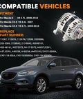 High Output 110A Alternator Replacement Direct Fit For 6 3.7L 2009 2013 And CX 9 3.5L 2007 3.7L 2008 2015 2014 2015