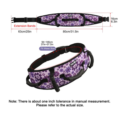 Purple Anti Slip Gait Belt Transfer Strap For Seniors With Quick Release Buckle Durable Medical Lift Belt For Patients And Handicap.