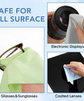 Zeefpod microfiber cleaning cloths, 6x7 in, three assorted colors for glasses, screens, and cameras.