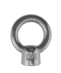 Marine Grade 316 Stainless Steel Lifting Eye Nut One Half Inch UNC Thread With Pitch 13 For Heavy Duty Hoisting And Cable Or Rope Anchoring