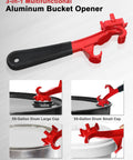 Ultimate 3 In 1 Bung Wrench And Bucket Opener Tool For Tough Aluminum Drum Lids Fits 5 To 55 Gallon Paint Cans Pails with Rubber Grip