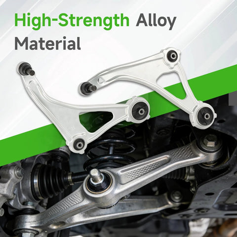 Beefed-Up Pair Front Lower Control Arms With Ball Joints For Altima 2015-2018 And Maxima 2016-2023, aluminum build installed