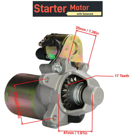 Electric Start Conversion Kit For Honda GX160 GX200 5.5HP 6.5HP Turnkey Starter Motor Upgrade for Generators and Go Karts