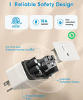 Smart Plug Mini 15A WiFi With HomeKit Siri Alexa Google Assistant Nest Hub Remote Control App Control Timer No Hub Needed WiFi Only Two Pack Easy Setup And Energy Saving For Smart Home Enthusiasts Plug And Play Voice Control showing internal components and safety features