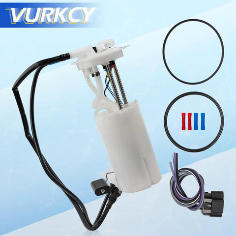 Electric Fuel Pump Module With Pressure Sensor For 2000 To 2005 Chevrolet Cavalier Classic Malibu Oldsmobile Alero Pontiac Grand Am Sunfire L4 2.2L 2.4L And V6 3.1L 3.4L Engines OE Replacement with wires and seals