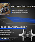 Comparison of old and new RV 15 Tooth Gear Pack Assembly For Slide Out Tubing And Slide Arm 2.5 By 2.5 Inches Replacement Kit