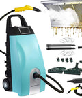 Sotikarery 3000W High Pressure Steam Washer With 3.5 Liter Tank And Ozone Function For Home Car Ac Cleaning Dry Wet Steam Conditioning Includes Nine Accessories Blue commercial steam cleaner with hose and attachments.