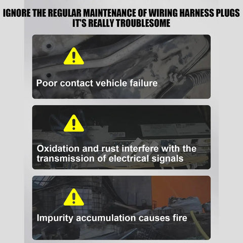 Image showing poor contact and oxidation in wiring, emphasizing need for Industrial Electronics Parts Cleaner Degreasing Liquid