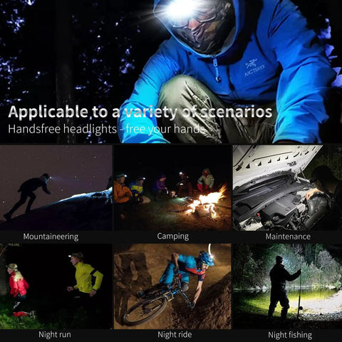 Kickass Rechargeable LED Headlamp Featuring Rock Solid COB Floodlight Plus Adjustable Red Light Mode Delivering A Genuine 2000 Lumens Of Bright Hands Free Illumination For Weekend Camping And Tough Backyard Projects