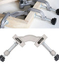 Built Tough Adjustable Right Angle Corner Clamp for Welding, Metalworking and Woodworking, showing aluminum alloy clamp in use