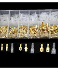 Check Out This Awesome ZC450PCS Electrical Wire Connector Kit With 2.8mm And 4.8mm And 6.3mm Insulated Crimp Terminals For Female And Male Spade Connections Made Easy Without Any Hassle At All Great For Pros And DIYers Alike Who Need Solid Reliable. Assorted insulated crimp terminals in organizer box