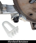 Flywheel retainer in Camshaft Locking Timing Tool Kit For GM Ecotec 2.0L And 2.4L Engines, with gear teeth detail visible