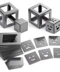 24 Pcs Welding Coupons 3x3 and 2x2 inch 11 gauge mild steel practice cubes for TIG MIG Arc Stick Welding Training Kit Laser Cut Precision Flats