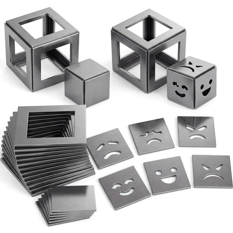 24 Pcs Welding Coupons 3x3 and 2x2 inch 11 gauge mild steel practice cubes for TIG MIG Arc Stick Welding Training Kit Laser Cut Precision Flats
