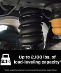 Heavy Duty Air Spring Kit For Ram 1500 2019 Through 2024 With Load Leveling Up To 2100 Lbs And 5 To 50 PSI Adjustable visible installed