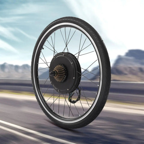 Powerful 48V 1000W 26 Inch E Bike Hub Motor Wheel Kit Rear Wheel With Thumb Throttle And Pedal Assist Sensor For Easy Electric Bike Conversion Kit And A Smarter Smoother Ride