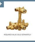 Align Brushed Nickel Moentrol 3-Function Diverter Transfer Valve Trim Kit For M-PACT Valve System Requires 3320 3330 Or 3350