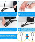 Guide using Wire Rope Crimping Tool 25 Inch Go-To Heavy Duty Hand Swaging Tool With 40 Aluminum Loop Sleeves Three Cavity Cable Crimping Tool