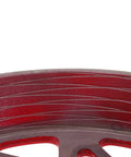Close-up of red lightweight Beefed Up High Performance Clutch Bell Housing For GY6 Engines 125cc 150cc 180cc 200cc