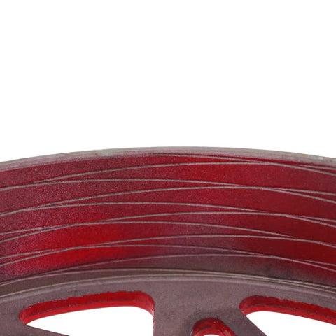 Close-up of red lightweight Beefed Up High Performance Clutch Bell Housing For GY6 Engines 125cc 150cc 180cc 200cc
