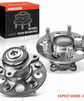 Two Pack Rear Wheel Bearing And Hub Assembly 5 Lug Fit For Honda Civic 2006 To 2012 Hybrid Models Heavy Duty