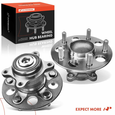 Two Pack Rear Wheel Bearing And Hub Assembly 5 Lug Fit For Honda Civic 2006 To 2012 Hybrid Models Heavy Duty