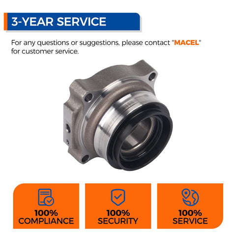 Rear Wheel Bearing Hub Assembly Pair For Toyota Tacoma 2005 Through 2020 Durable Steel Construction
