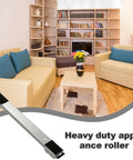 Heavy Duty Furniture Moving Rollers For Washing Machines And Dryers With 660 Lb Weight Capacity And Adjustable Length Design to slide heavy appliances across floors in a living room setting.