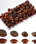 Wine Red Wood Hole Plugs Set With 120 Pieces In Four Sizes Three Sixteenths Five Sixteenths Three Eighths And Half Inch