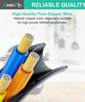 Cross-section view of copper wire for Replacement Power Cord EZ Fit For Instant Pot Ultra Rice Cooker Soy Milk Maker Microwave.