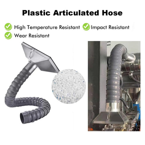 Top Shelf Flexible Duct Collector Arm For Fume Extraction With No Sweat Setup 4 6 And 8 Inch Adjustable Hose Kit for smoke collection.