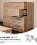 20 Sets Cabinet Door Ball Roller Latch Locks For Wardrobes And Cabinets Iron Material With High Hardness And Smooth Finish