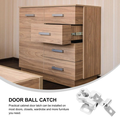 20 Sets Cabinet Door Ball Roller Latch Locks For Wardrobes And Cabinets Iron Material With High Hardness And Smooth Finish