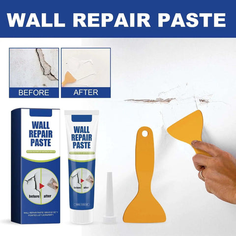 Patch Kit For Drywall Holes With Scraper, Quick-Dry Spackle Paste For Large Wall Repairs, Easy Fill And Smoothing, Two Pack