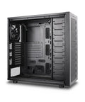 Side view of Thor NAS Full Tower Workstation Server Chassis with beefy drive bays, supports 11x 3.5 inch HDD or 13x 2.5 inch SSD.